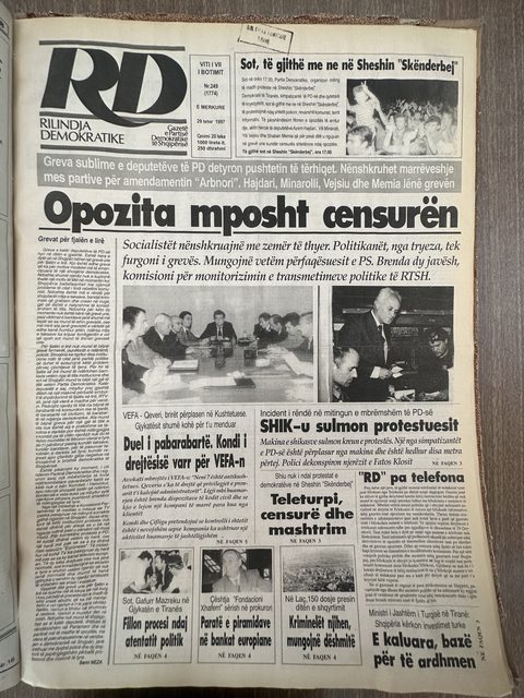 Rilindja Demokratike 1997-10-29